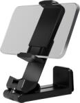 LogiLink Összecsukható és rögzíthető okostelefon tartó, 4, 7-6, 9"-hoz, 360 -ban forgatható, fekete
