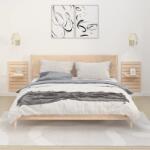 Bútor-market 2 db tömör fenyőfa falra szerelhető éjjeli polc