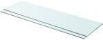 Bútor-market 2 db átlátszó üveg paneles polc 90 x 25 cm