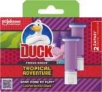 DUCK Fresh Discs Tropical Adventure zselés WC-öblítő korong utántöltő 2x36 ml