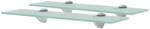 Bútor-market 2 db lebegő üvegpolc 40 x 10 cm 8 mm - fizz - 17 532 Ft