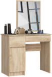 AKORD CLP P-2 Fésülködőasztal Tükörrel Sonoma Tölgy Baloldali