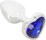 Magic Shiver Fém anál plug kővel (kék)