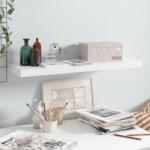 Bútor-market Magasfényű fehér mdf fali polc 80 x 23, 5 x 3, 8 cm