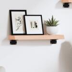 Bútor-market Kezeletlen tömör tölgyfa fali polc 40x10x4 cm