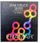 Framar Star Struck Silver Set 25 Folii Pretăiate Embosate Pentru Șuvițe (FR13041)