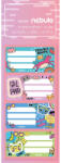 Nebulo Füzetcímke 12db-os, Girl Power, vegyes minták, 25 ív/csomag, Nebulo (FC-GRLPOWER-12) - cartridge