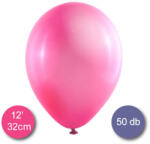 Globos Lufi (metál) neon pink (rózsaszín), 32cm, 50 db/cs