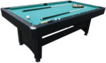  Biliárd asztal pool, fekete színben, kék posztóval, 7'es méret, Ecoshadow, kiegészítőkkel