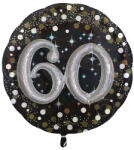 Amscan Fólia lufi 60 fekete-arany 81 x 81 cm