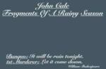 Domino 2LP John Cale: Fragments Of A Rainy Season