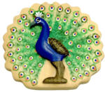  Fa mágnes páva 5cm