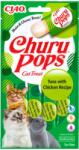 Inaba Foods Churu Pops Recompensa Suculenta cu Pui si Ton - vetpet-shop