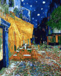 iPicasso Set pictura pe numere, cu sasiu, Terasa cafenelei noaptea - Van Gogh, 40x50 cm (PC40501153)