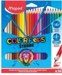 Maped háromszög alakú zsírkréta "COLOR' PEPS STRONG" 24 db-os készlet