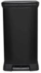 Keter Pedálos szemetes, fémhatású, 50 l, CURVER, fekete (UCPE50F) - fiorex