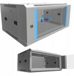 Extralink Rack szekrény 19" 4U 600x450 Akasztós szürke üveg ajtó cipzáras oldalsó (EX.8536)