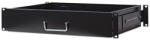 Manhattan Rackszekrény polc - 714938 (19", 2U, fiókos, 350 mm mély, fekete) (HALRACMH714938)