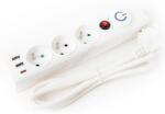 Platinet 3 Plug + 3 USB 1,5 m Switch (PL0705)