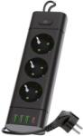 Kobi 3 Plug + 4 USB 1,5 m Switch (KB0582)