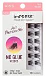 KISS imPRESS Just Press & GO ! pachet cu gene fără noduri autoadezive Bold Volume C 12 buc
