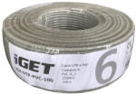 iGET Cablu de rețea CAT6 UTP UTP PVC Eca 100m/role (84005021)