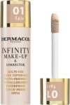 Dermacol Infinity fond de ten cu acoperire ridicată SPF 15 culoare 2.5 Vanilla 20 g - vivantis