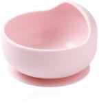 BabyOno Siilicone Plate 6m+ szilikon tálka tapadókoronggal 6 m+ Pink