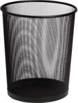 Sakota fémhálós papírkosár, 35 cm, fekete (DKC1396)