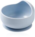 BabyOno Siilicone Plate 6m+ szilikon tálka tapadókoronggal 6 m+ Blue