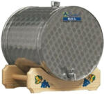 Anro Zottel 50L Rozsdamentes Acél Tartály Fa Állvánnyal és Csappal