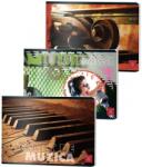 Pigna Caiet capsat, Muzica, 24 file, diverse modele, Pigna CC-MUZ2400