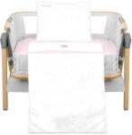 KikkaBoo Бебешки спален комплект за мини кошара Kikkaboo - Dream Big, Pink, 5 части (41101050063)