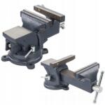 Powermat Robusztus Öntöttvas Acél Lakatos Satu 150 MM Forgatható Üllővel 360 (PM-IS-150T / PM1237)