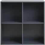 House Nordic Horne fali polc, festett fa, sötétszürke 69x30x69 cm (4293020) - geminiduo