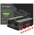 Qoltec Feszültség átalakító Qoltec 12V 230V 2000W/4000W tiszta szinusz lakóautó