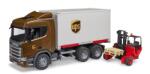 BRUDER Camion Bruder SCANIA - transportor UPS, cărucior (3582)