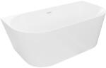 Mexen Oval Slim, szabadon álló, falhoz szerelhető kád 170 x 80 cm, fényes fehér, fehér túlfolyóval, 52661708000-20 (52661708000-20)