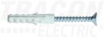 Tracon M6×30mm PA6.6 Normál tipli+csavar, szürke T6CS-PA