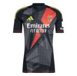 adidas Вратарско горнище Adidas Benfica Short Sleeve Goalkeeper Shirt 2024 2025 Adults - Black