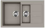 Evido Cubo 6S compact gránit mosogató 800x500 platina, 442062