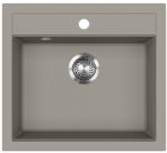 Evido Quadro 6 gránit mosogató 562x510 egy med. , platina, 442063