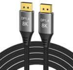  Cablu Displayport 8K60Hz/4K144Hz 9m brodat Negru, kport13-09 (KPORT13-09)