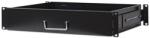 Manhattan Rackszekrény polc - 714938 (19", 2U, fiókos, 350 mm mély, fekete) (714938) - nyomtassingyen