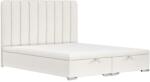 Maison de Reve Világos bézs kárpitozott SWANKY kétszemélyes ágy 160 x 200 cm ágyneműtartóval (SWANKY160_MDR_P0_ALT01_M0_NF_T0_L10)