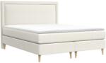 Maison de Reve Krémszínű fehér kárpitozott boxspring ágy CAVA 140 x 200 cm (CAVA140_MDR_P0_MGN351_M1_MGN351_T3_L9)