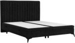 Maison de Reve Fekete kárpitozott ADRON kétszemélyes ágy 140 x 200 cm ágyneműtartóval (ADRON140_MDR_B1_ALT18_M0_NF_T0_L4)