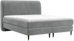Maison de Reve Szürke bársony boxspring ágy OFFO 200 x 200 cm (OFFO200_MDR_P0_TNW92_M1_TNW92_T3_L5)