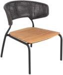 mindo Sötétszürke No. 101 Mindo kerti szék teakfa ülőfelülettel (30054-070-592)