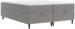 Maison de Reve Szürke kárpitozott boxspring ágy KANAI 180 x 200 cm (KANAI180_MDR_P0_BBL06_M3_BBL06_T13_L32)